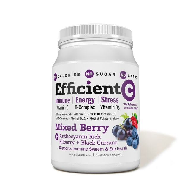 Efficient C™ Mixed Berry powder drink mix packets from ProCaps Laboratories